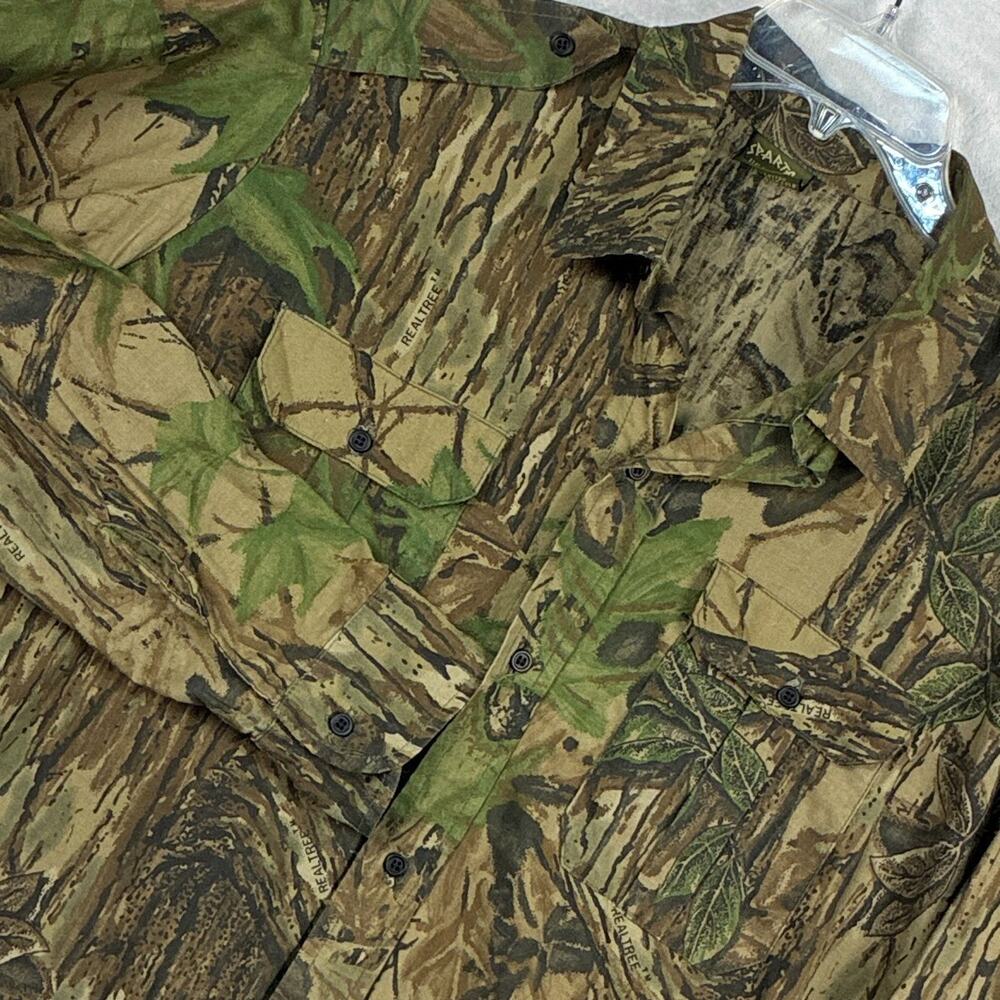 VTG Spartan Shirt Men XL Realtree Camo Hunting Military Hiking Outdoor 90s USA